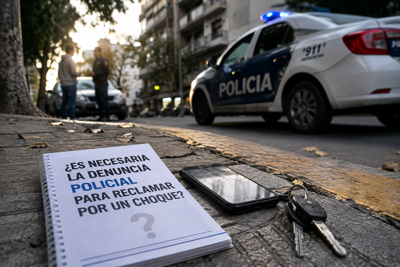 ¿Es necesaria la denuncia policial para reclamar por un choque?